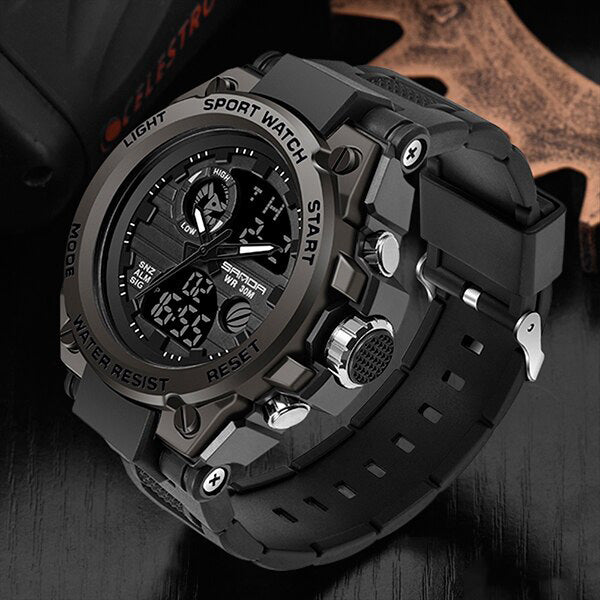 TitanGuard Military Men's Watch – Rugged Multifunctional Analog & Digital Timepiece