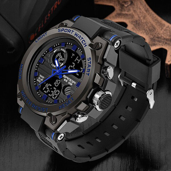 TitanGuard Military Men's Watch – Rugged Multifunctional Analog & Digital Timepiece