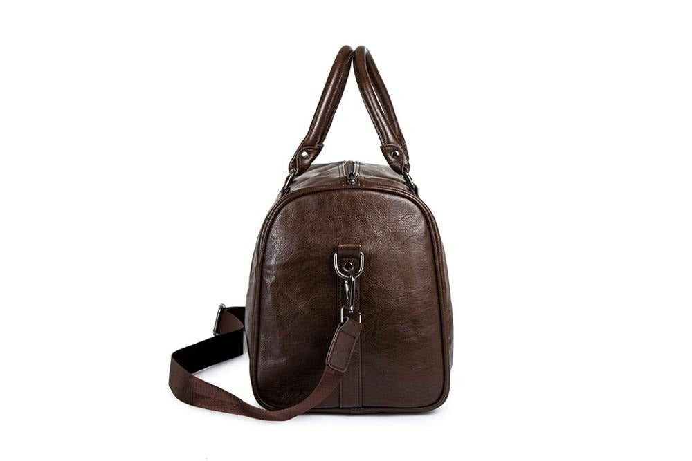 Stylish Leather Men’s Travel Bag – Perfect for Long and Short Trips
