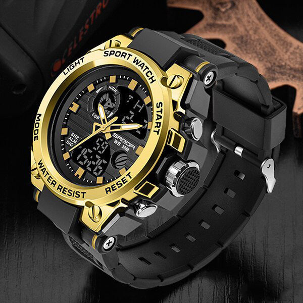 TitanGuard Military Men's Watch – Rugged Multifunctional Analog & Digital Timepiece