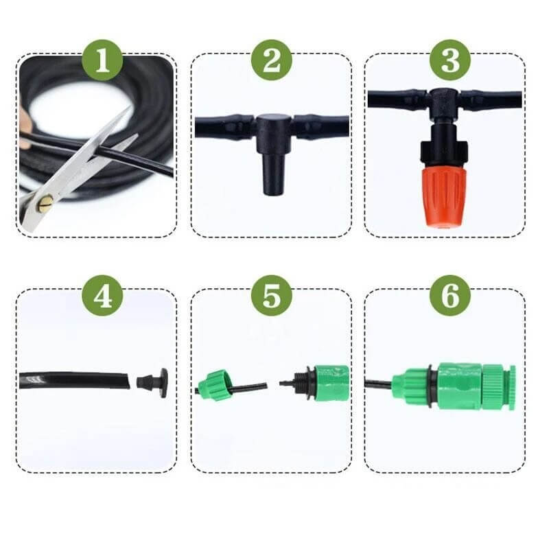 Pro Sprinkler Set – Smart Garden Irrigation System | Custom Nozzles | Water-Saving Design | 5m–20m Hose