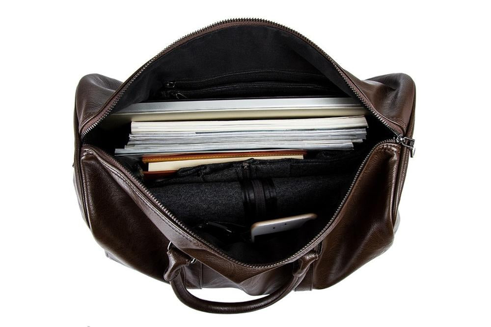 Stylish Leather Men’s Travel Bag – Perfect for Long and Short Trips