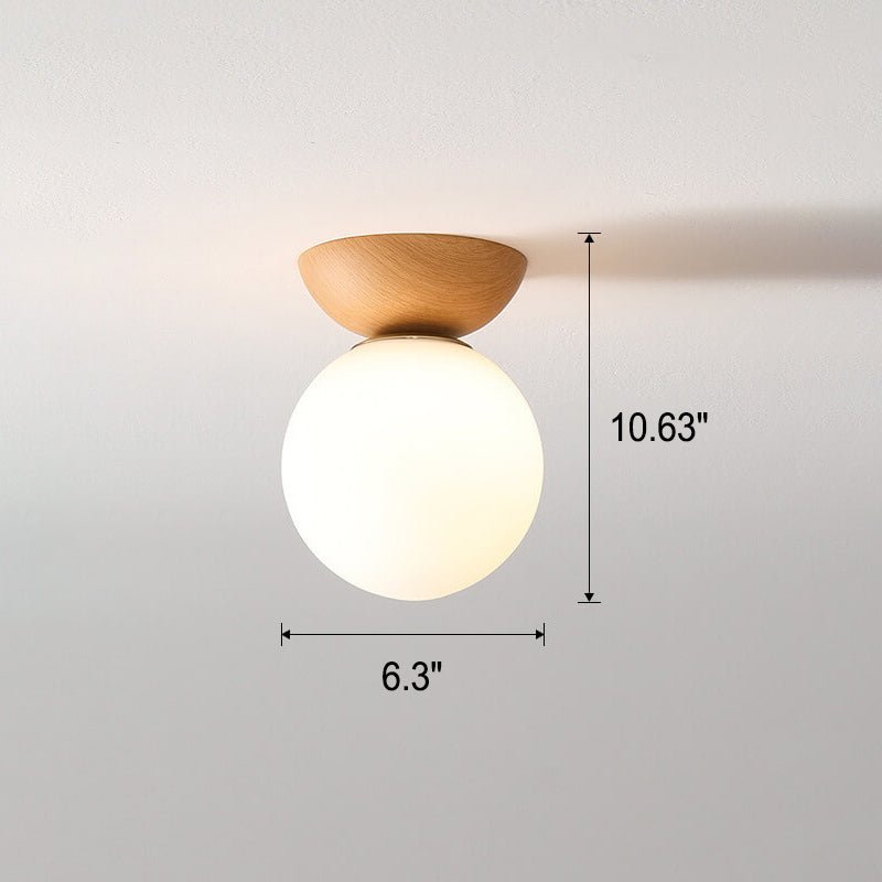 Hikari Japanese LED Ceiling Light – Minimalist Wooden Frame Zen Lamp