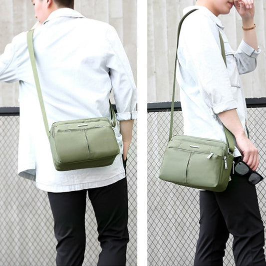Waterproof Multi-Pocket Shoulder Messenger Bag for Everyday Use