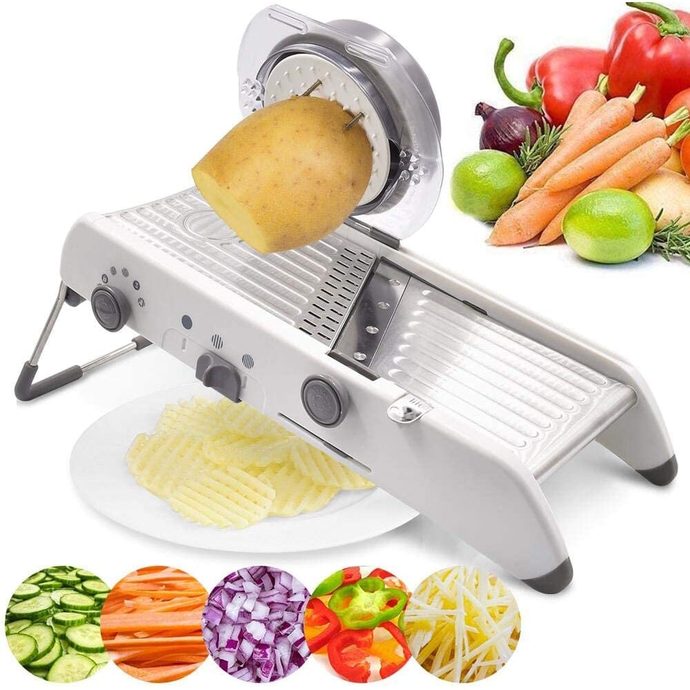 ProSlice Mandoline Vegetable Slicer – Adjustable Stainless Steel Blades for Precision Cutting