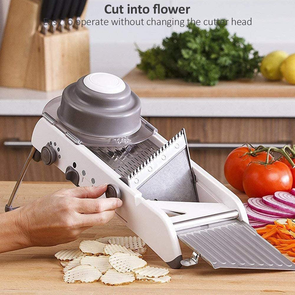 ProSlice Mandoline Vegetable Slicer – Adjustable Stainless Steel Blades for Precision Cutting
