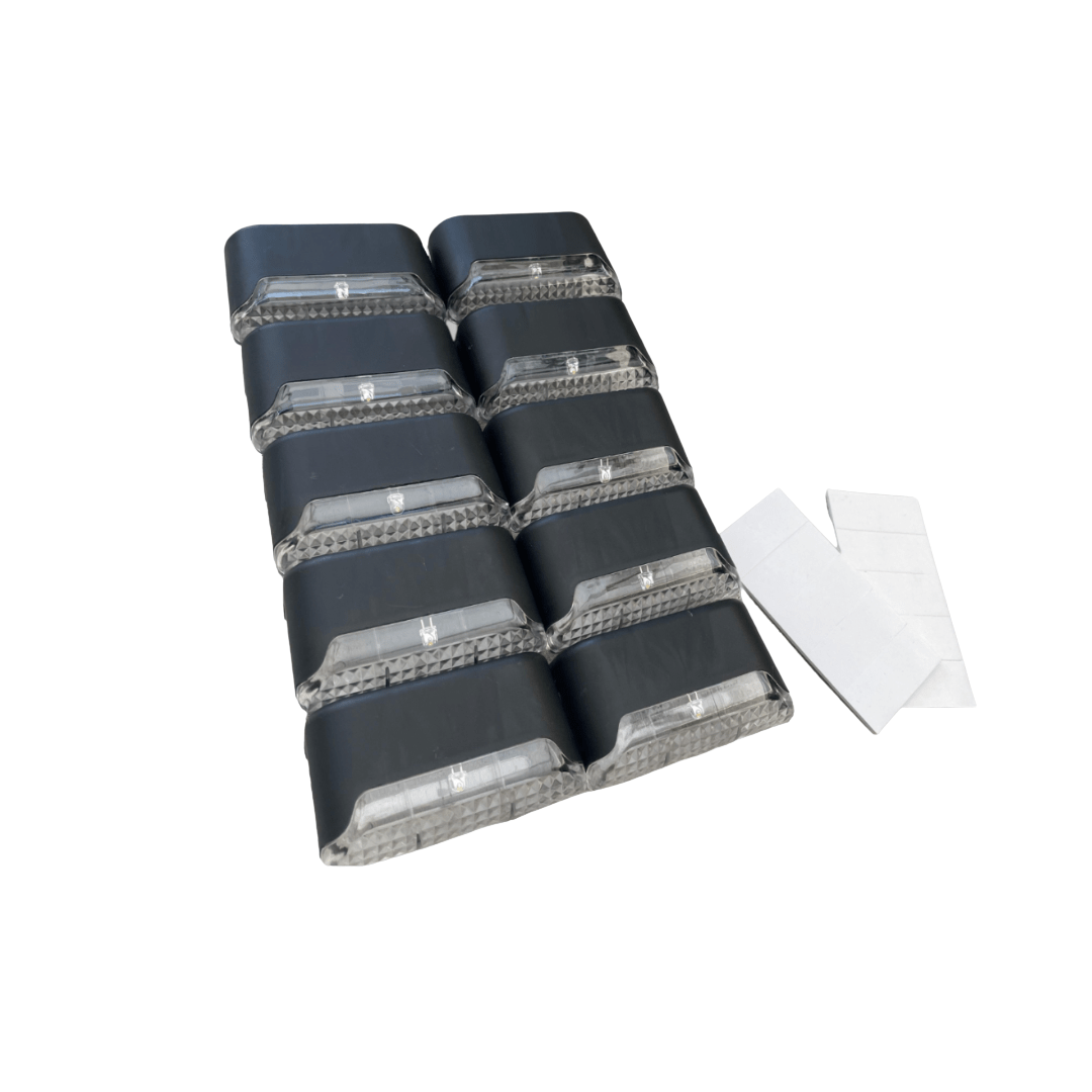 Self-Adhesive Solar Outdoor Lights – Waterproof Wall-Mounted LED Step Lamps for Gardens, Patios & Pathways