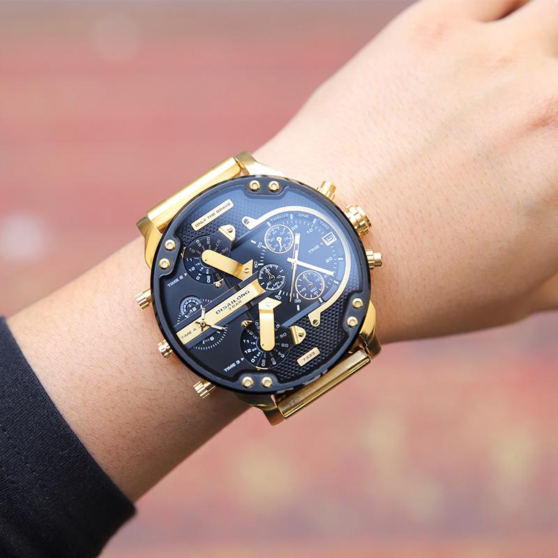 Stainless Steel Chronograph Quartz Watch – Elegant Men’s Luxury Timepiece