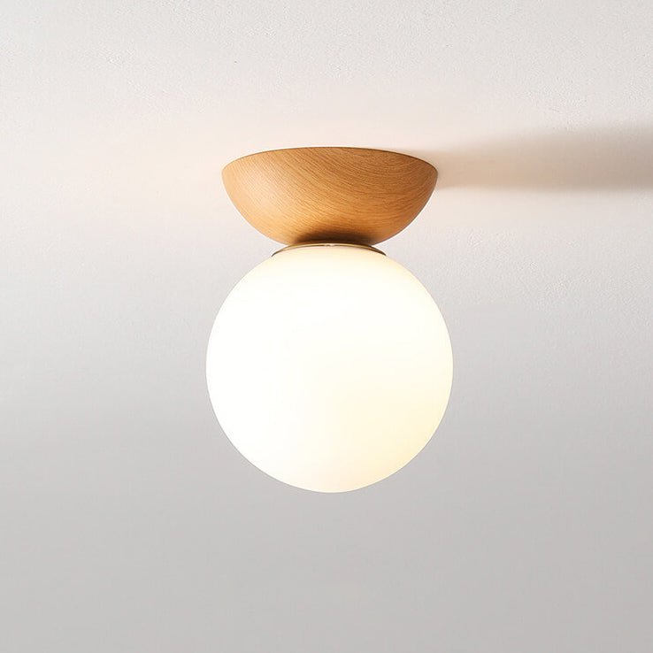 Hikari Japanese LED Ceiling Light – Minimalist Wooden Frame Zen Lamp
