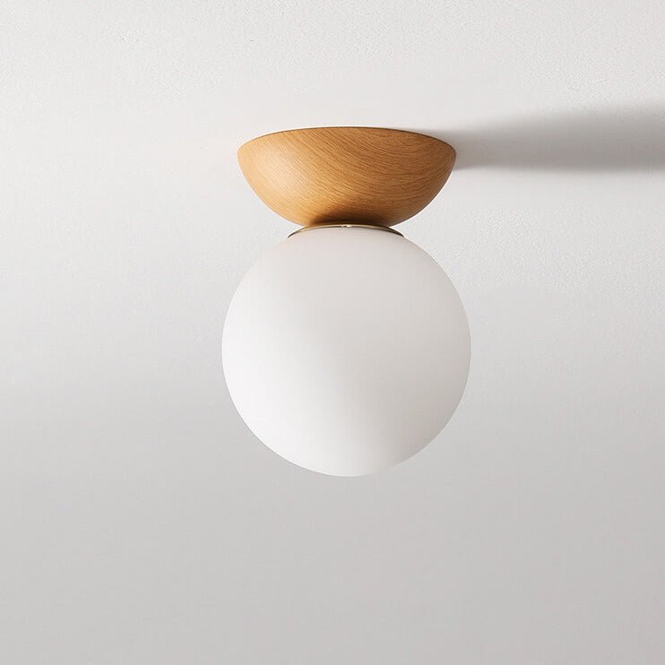 Hikari Japanese LED Ceiling Light – Minimalist Wooden Frame Zen Lamp