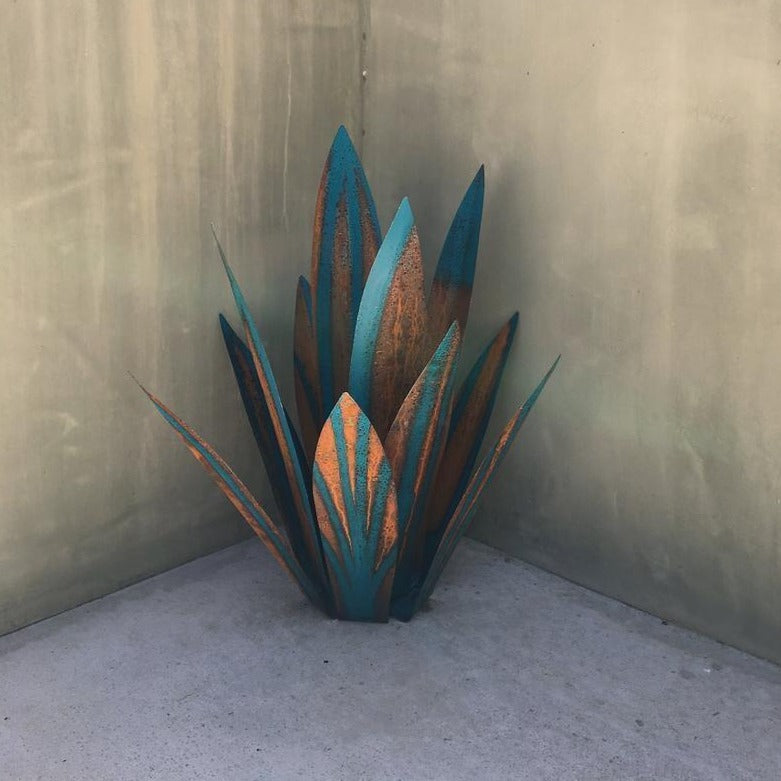 Eternal Agave – Handcrafted Rust-Proof Metal Garden Sculpture for Indoor & Outdoor Decor