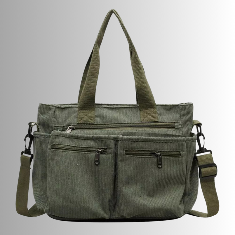 Urban Cord Tote Stylish Corduroy Shoulder Bag – Spacious, Lightweight & Functional Everyday Tote