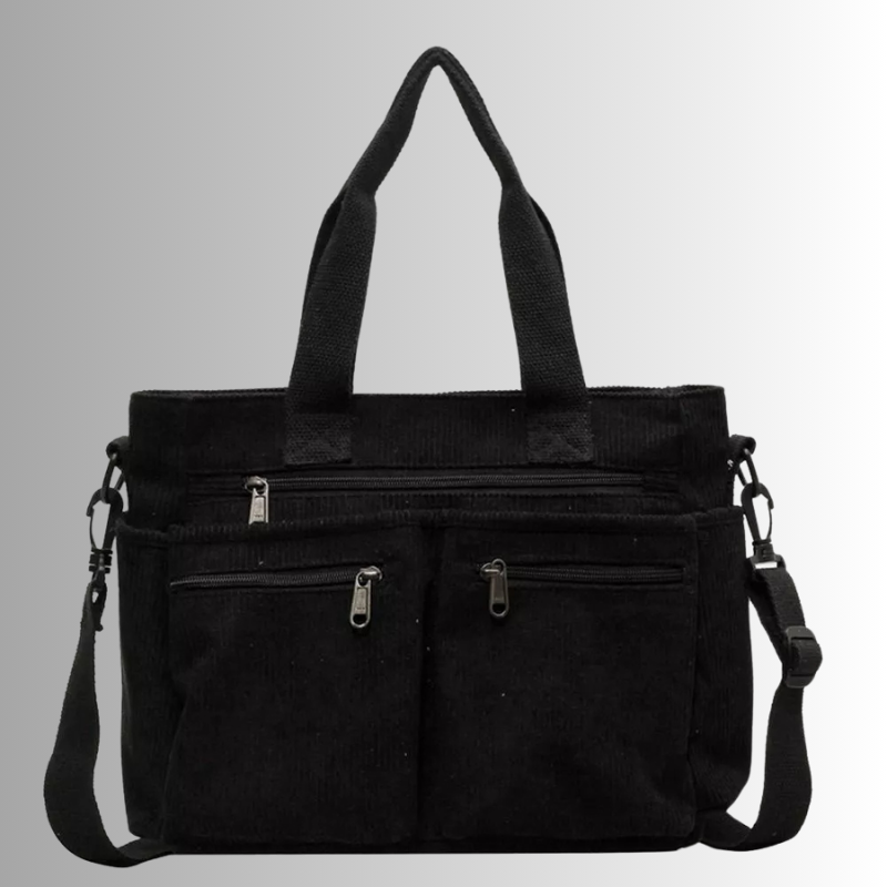Urban Cord Tote Stylish Corduroy Shoulder Bag – Spacious, Lightweight & Functional Everyday Tote