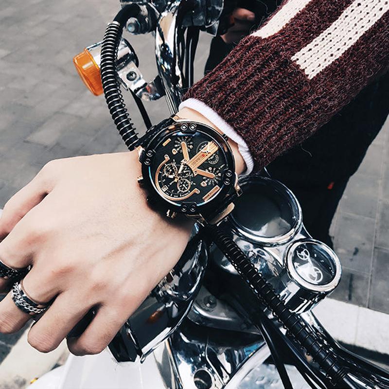 Stainless Steel Chronograph Quartz Watch – Elegant Men’s Luxury Timepiece