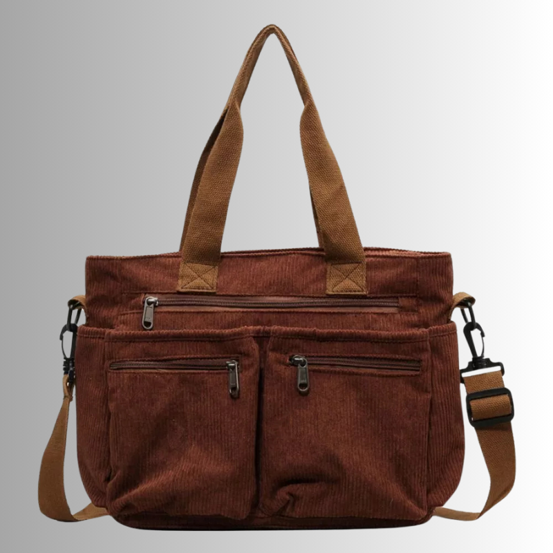 Urban Cord Tote Stylish Corduroy Shoulder Bag – Spacious, Lightweight & Functional Everyday Tote
