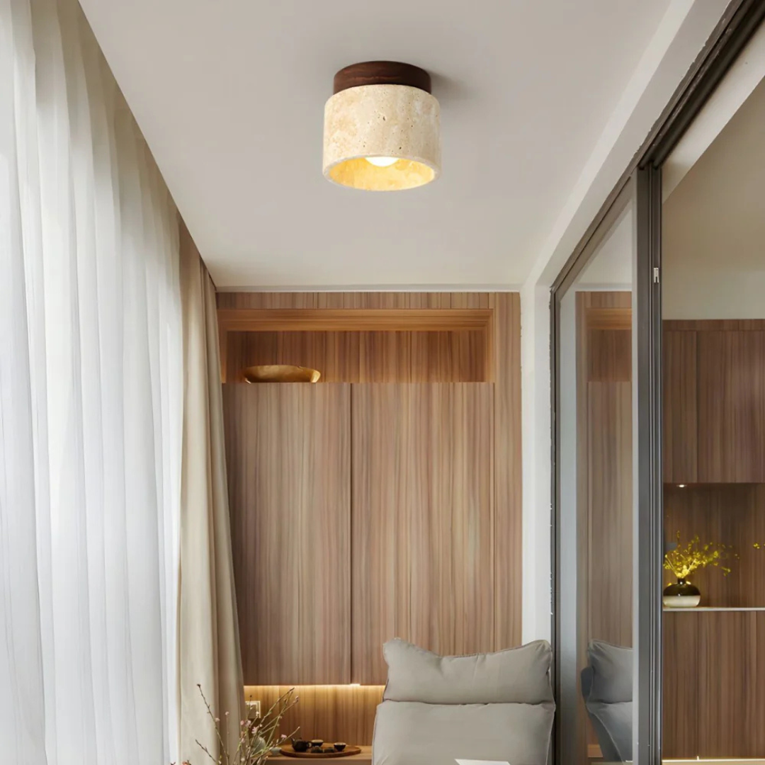 Radia – Japanese Ceiling Light | Minimalist Home Lighting with Warm Glow