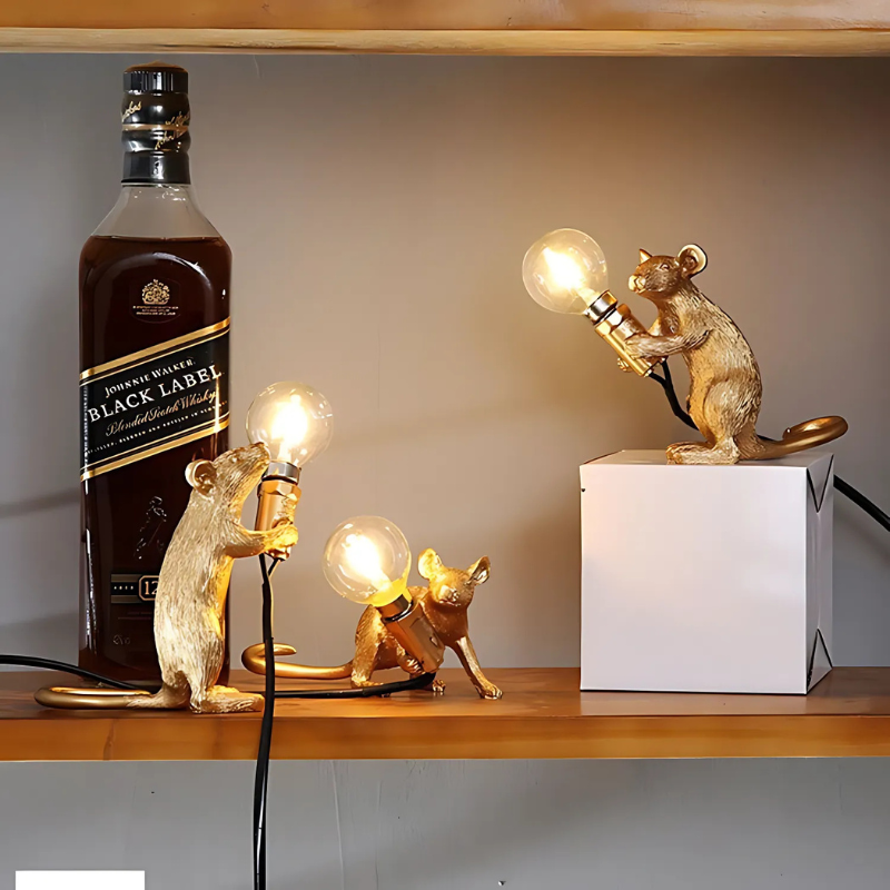 Doctor Mousey – Original Designer Mouse Lamp for Tabletop or Shelf