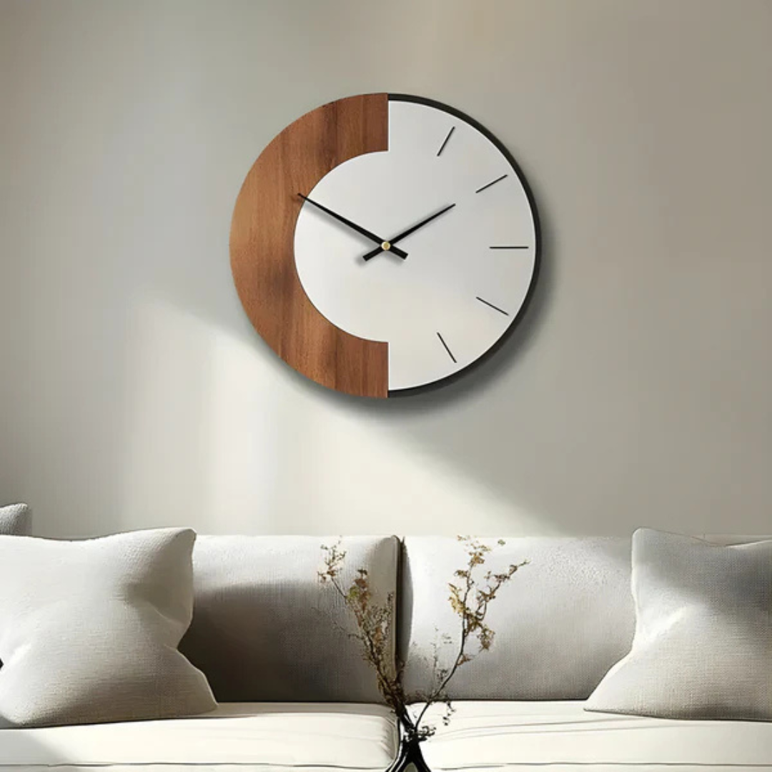 Oud – Large Wooden Wall Clock | Silent Modern Home Décor