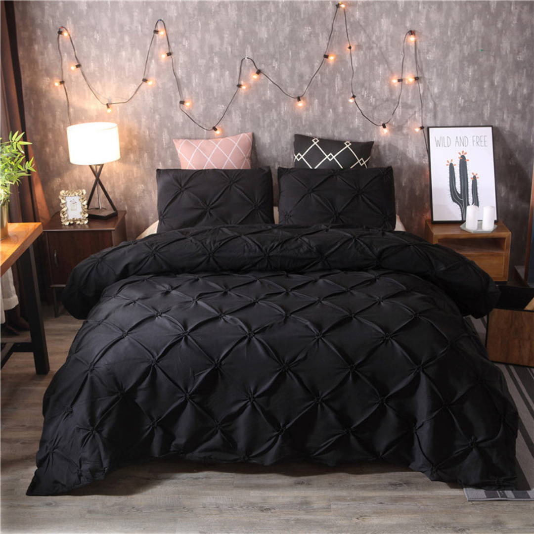 Orvix Luxury Cotton Bedding Set – Breathable, Soft & Elegant Design