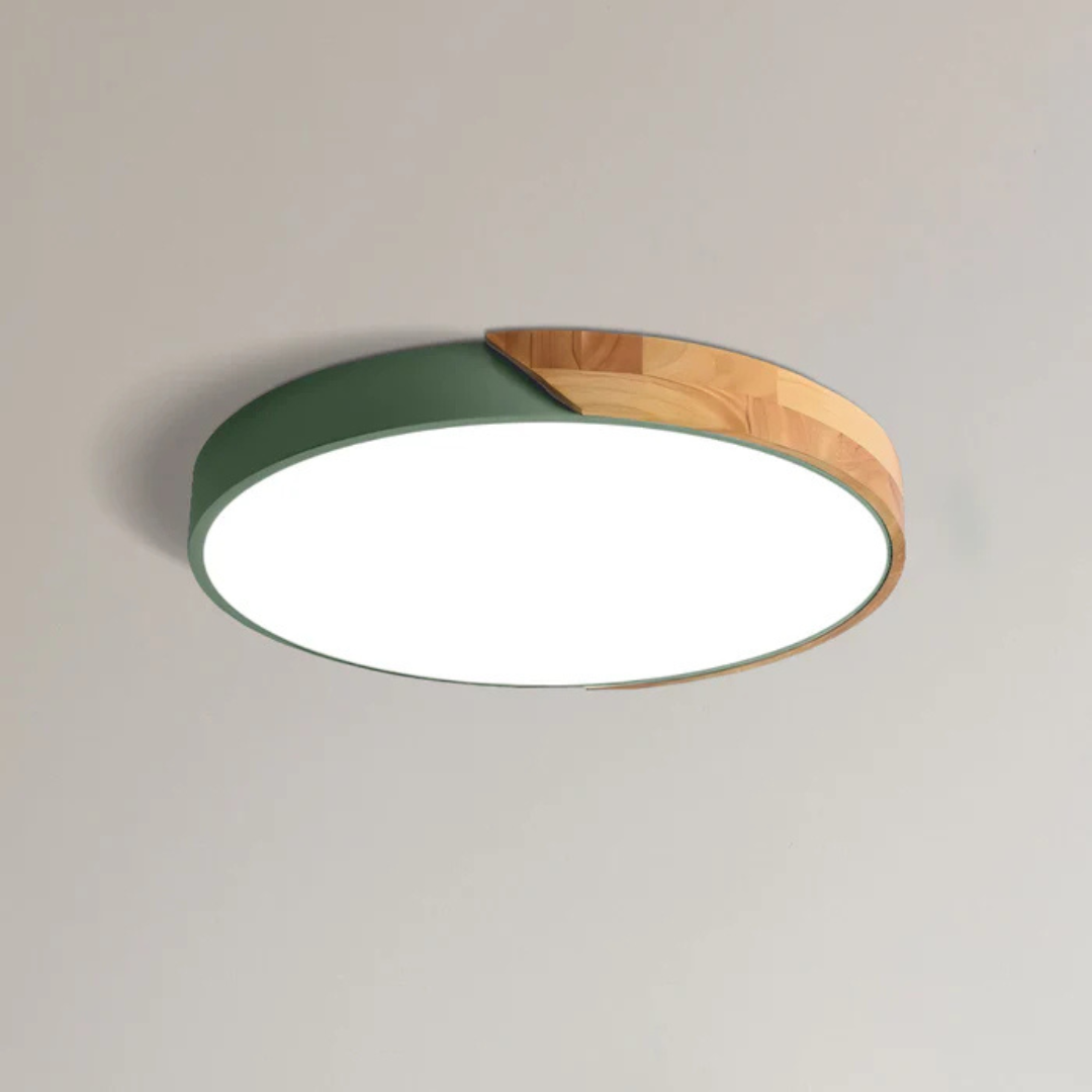 Delos – Scandinavian Wooden LED Ceiling Light | Modern Energy-Efficient Interior Lighting