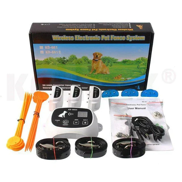 HaloGuard Wireless Dog Fence with Training Mode – Safe Boundary System for Small & Large Dogs