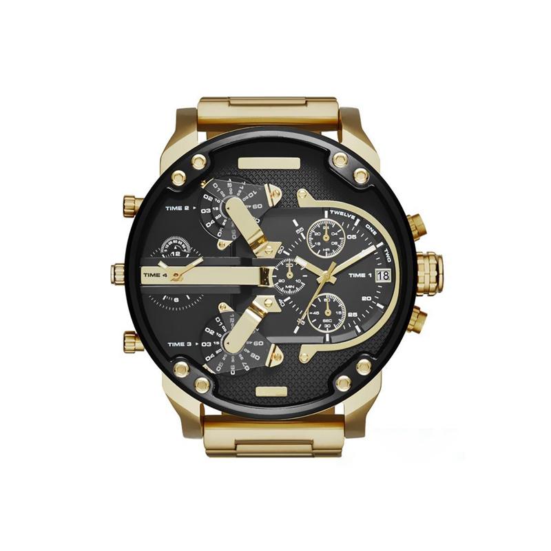 Stainless Steel Chronograph Quartz Watch – Elegant Men’s Luxury Timepiece