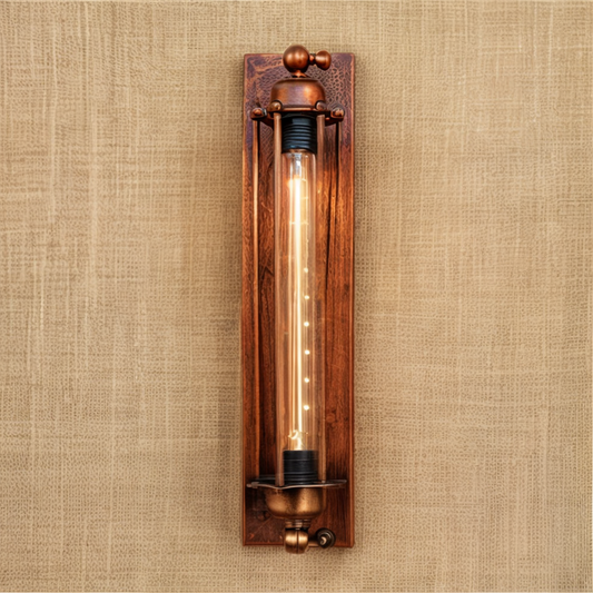 Vintage Industrial Wall Light – Retro Metal Cage Sconce for Home & Office Décor