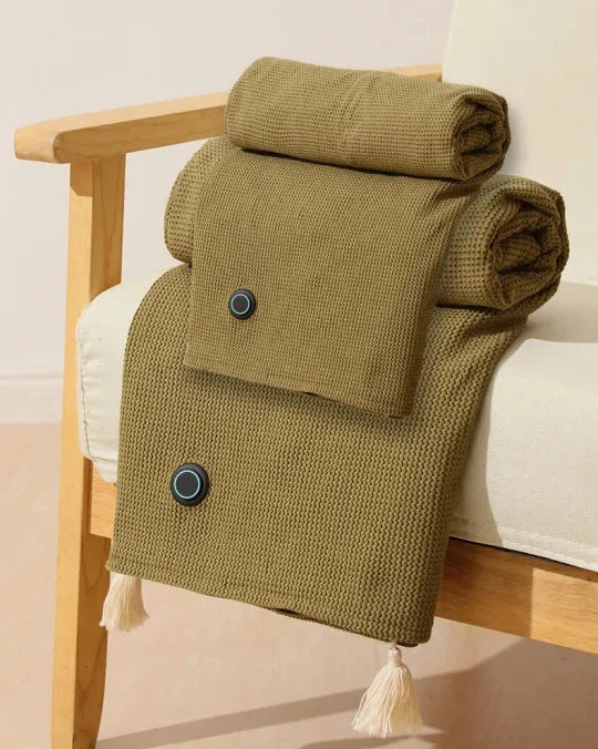 CozyHeat Portable Heated Blanket – USB-Powered Travel Throw with Fast Warming Fleece