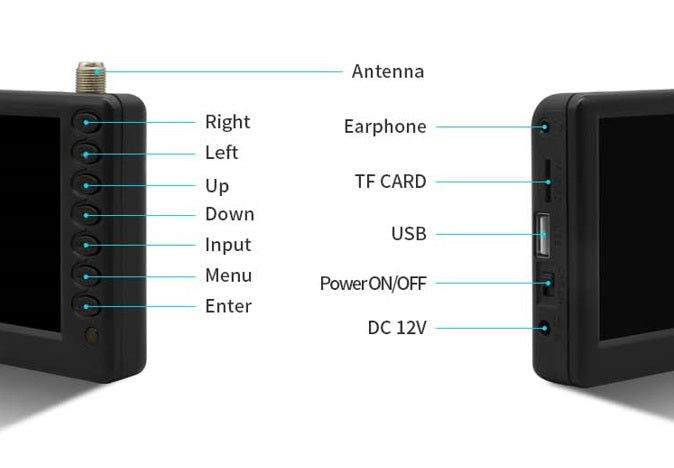 Portable Rechargeable Mini LED TV – 9-Inch Widescreen Battery Operated Television