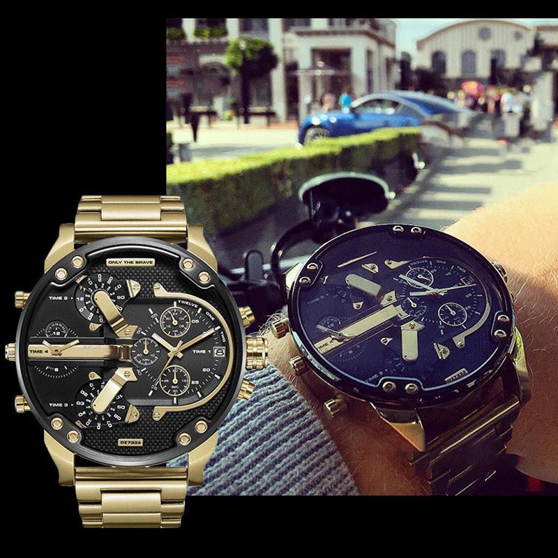 Stainless Steel Chronograph Quartz Watch – Elegant Men’s Luxury Timepiece