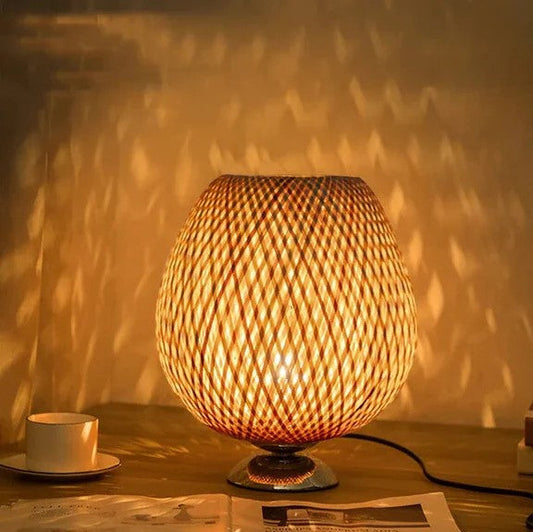 Stylish Bamboo Lamp | Natural Touch for a Warm & Cozy Atmosphere
