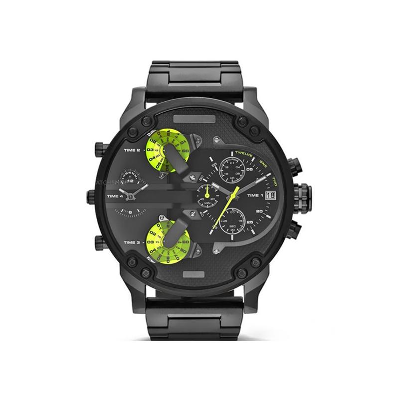 Stainless Steel Chronograph Quartz Watch – Elegant Men’s Luxury Timepiece