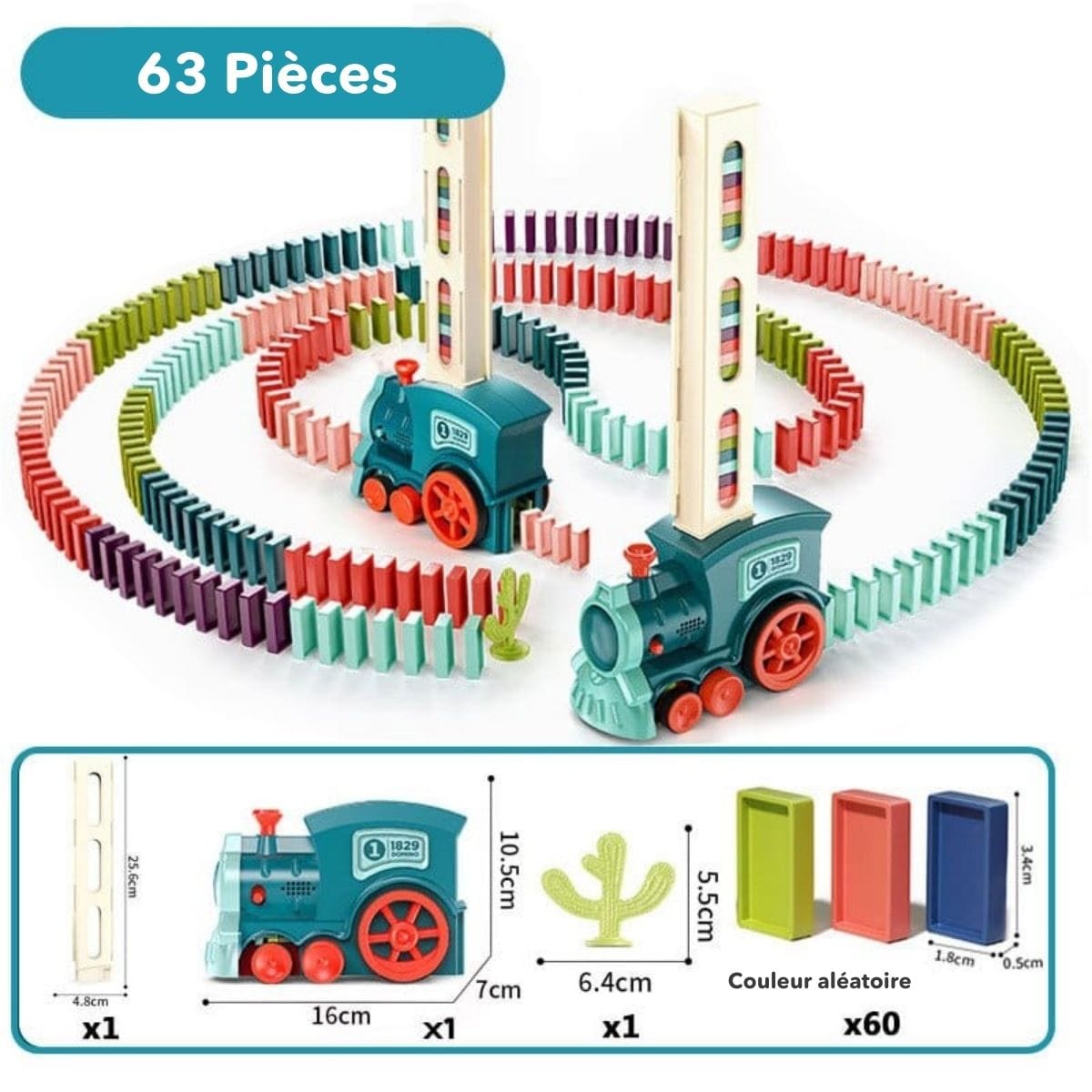 Automatic Domino Train | Creative Educational Toy for Kids
