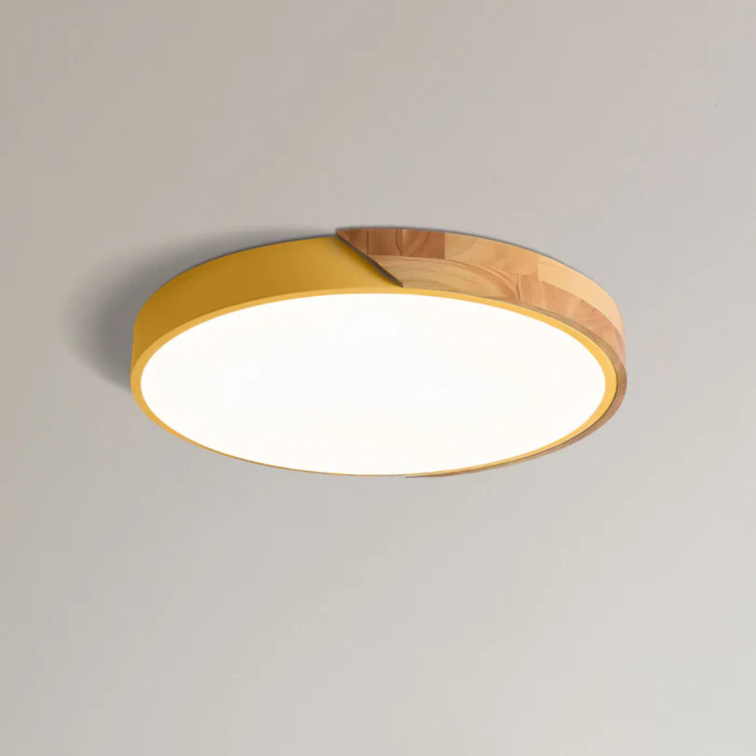 Delos – Scandinavian Wooden LED Ceiling Light | Modern Energy-Efficient Interior Lighting