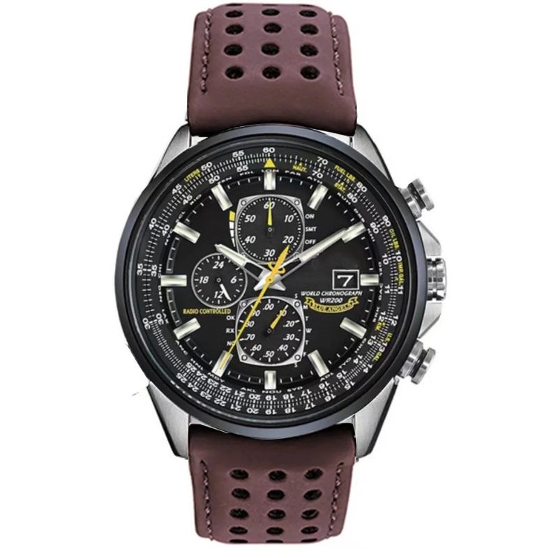 Quartz Chronograph Men’s Watch – Waterproof Stainless Steel Wristwatch with Date & Luminous Hands