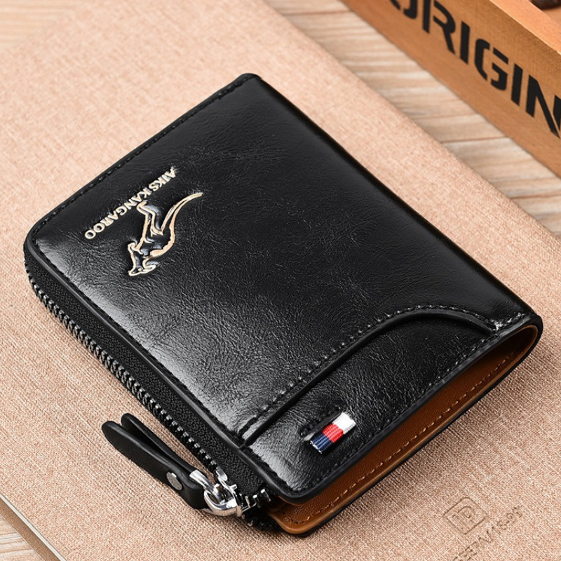 WalletPro – Men’s Genuine Leather RFID Anti-Theft Wallet