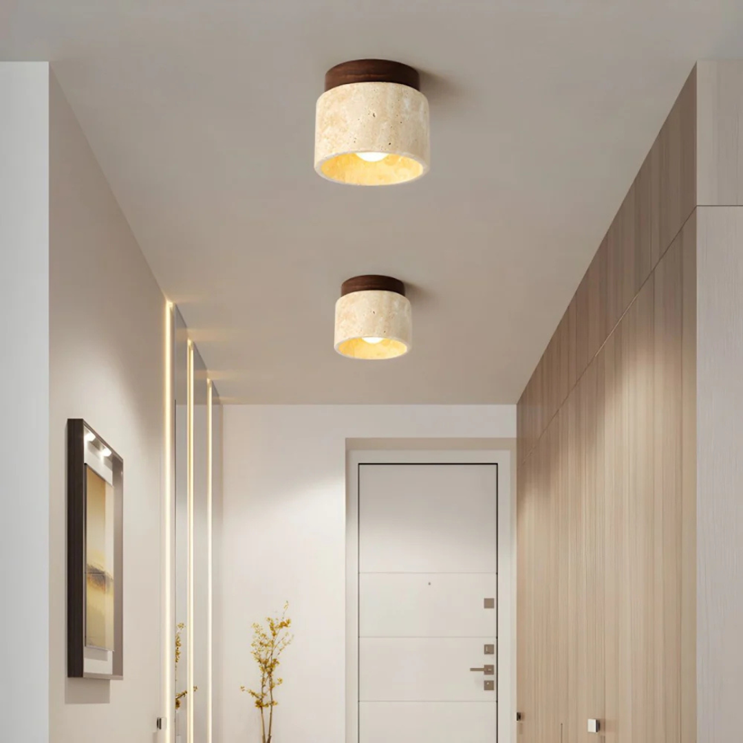 Radia – Japanese Ceiling Light | Minimalist Home Lighting with Warm Glow