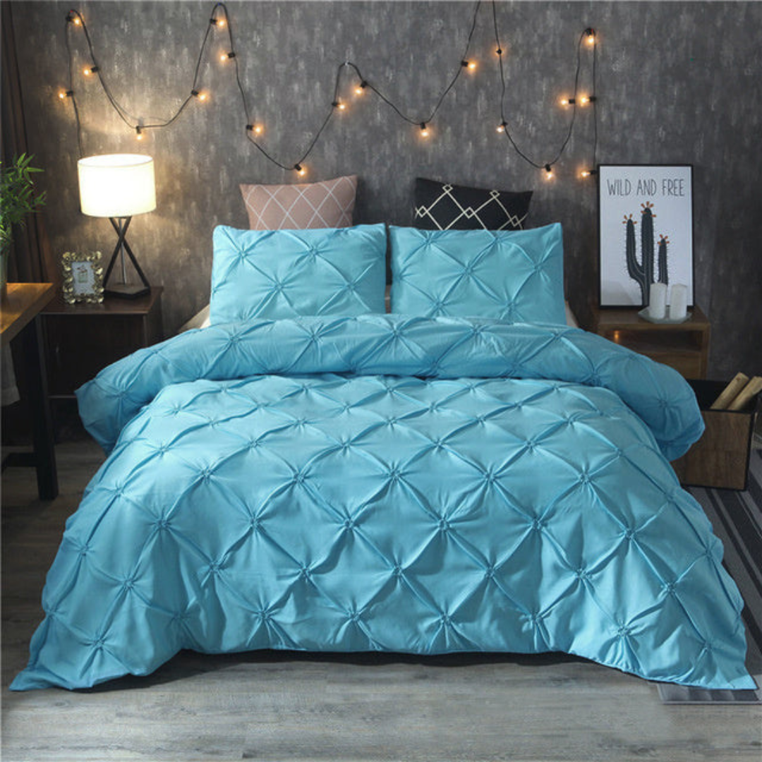 Orvix Luxury Cotton Bedding Set – Breathable, Soft & Elegant Design