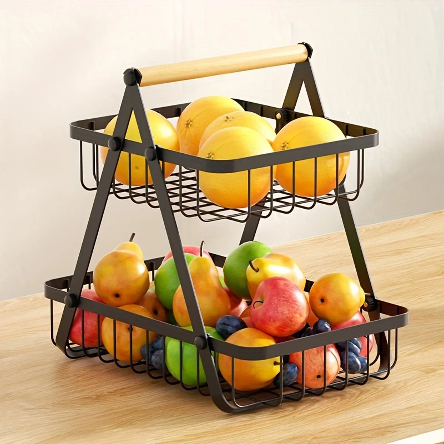3-Tier Fruit Basket Stand – Space-Saving Kitchen Storage