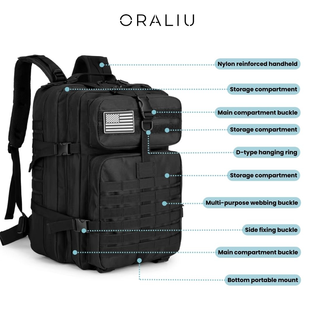 Emergency Tactical Backpack – Waterproof, Essential for Survival