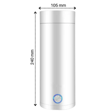 Portable Water Boiler 400ml – Compact Travel Kettle with Intelligent Temperature Control & Double Insulation