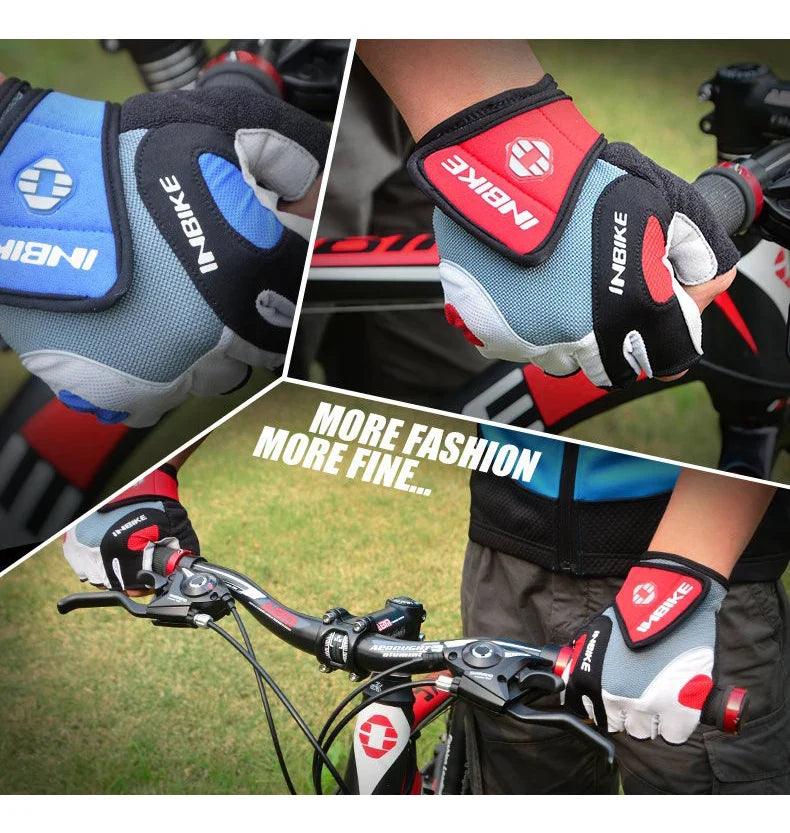 3D Gel Padded Cycling Gloves – Shock-Absorbing Breathable Bike Gloves for Men & Women