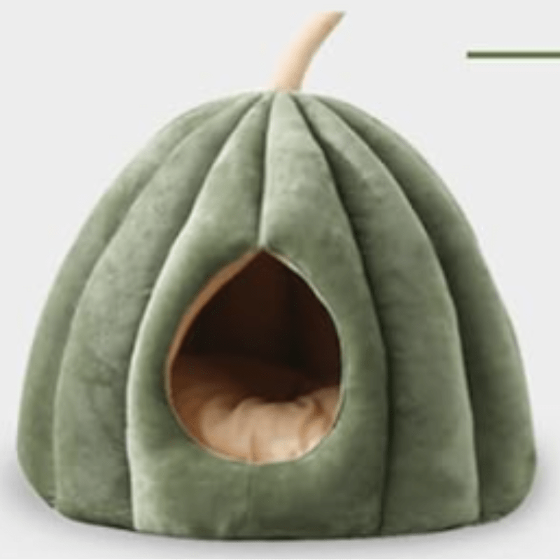 CozyNest Pumpkin Cat Bed – Warm, Washable & Comfortable Cat Hideaway