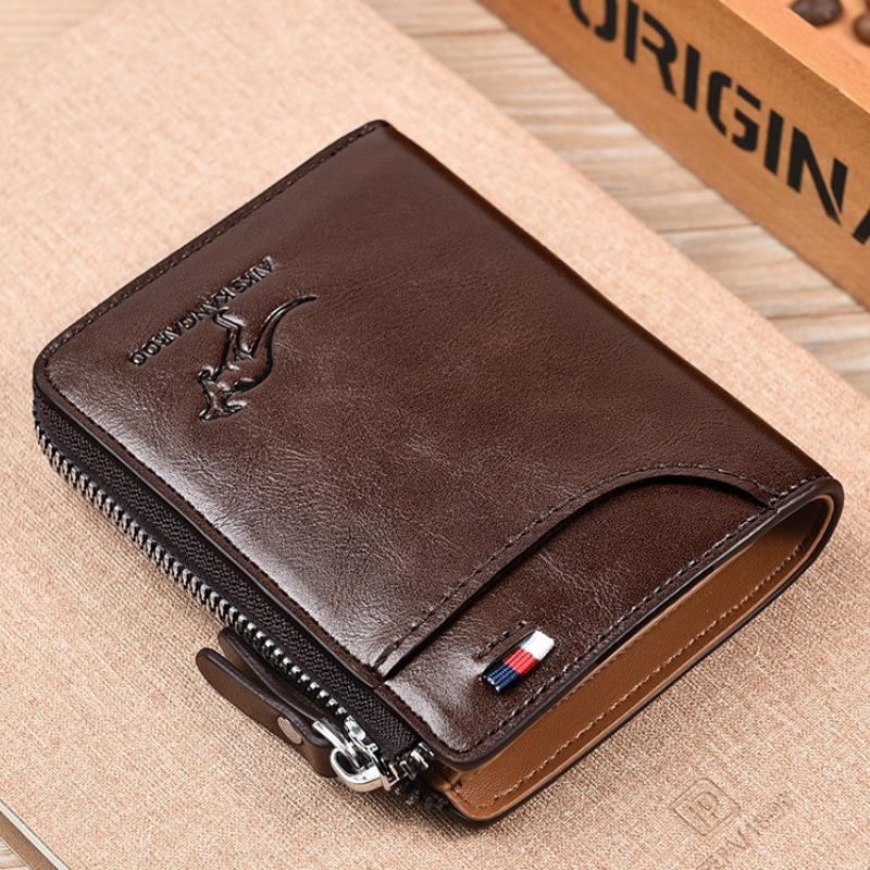 WalletPro – Men’s Genuine Leather RFID Anti-Theft Wallet