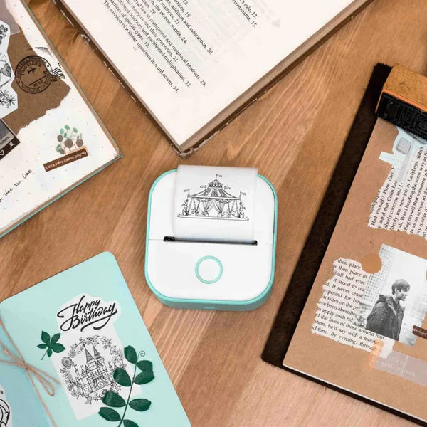 PixiPrint – Inkless Mini Portable Bluetooth Printer for Photos, Notes & Documents