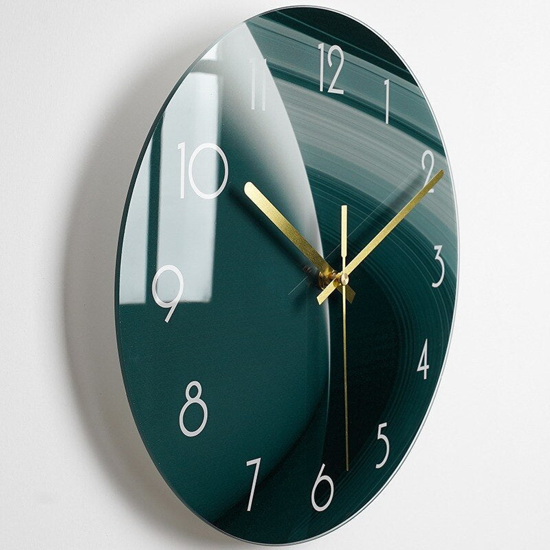 Elegant Glass Wall Clock – A Timeless Touch of Sophistication