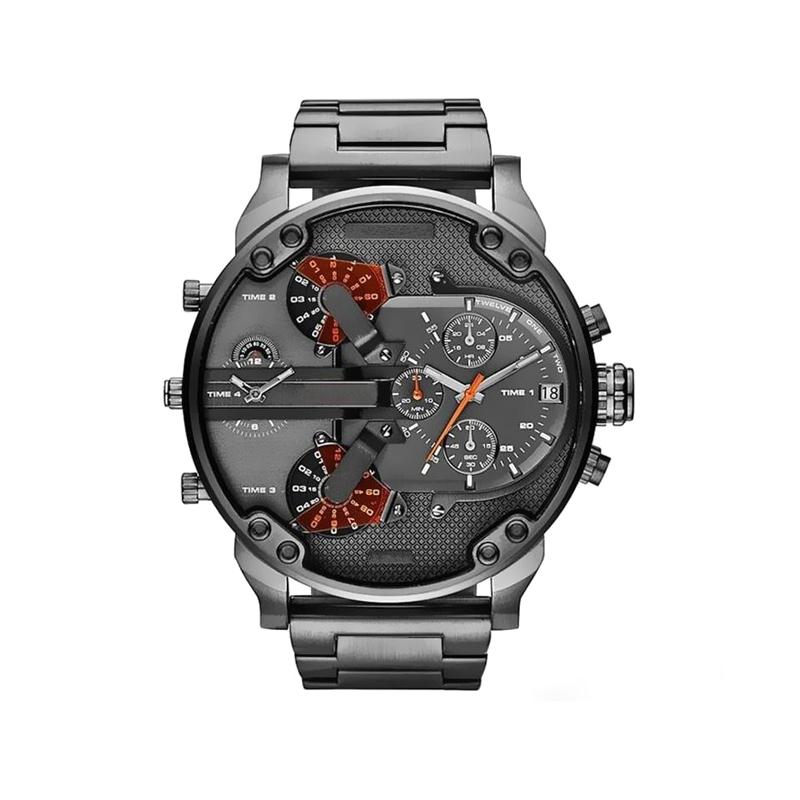 Stainless Steel Chronograph Quartz Watch – Elegant Men’s Luxury Timepiece