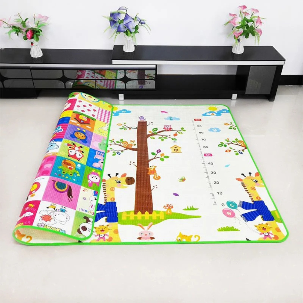 Baby Crawling Foldable Play Mat – Soft, Non-Toxic & Waterproof