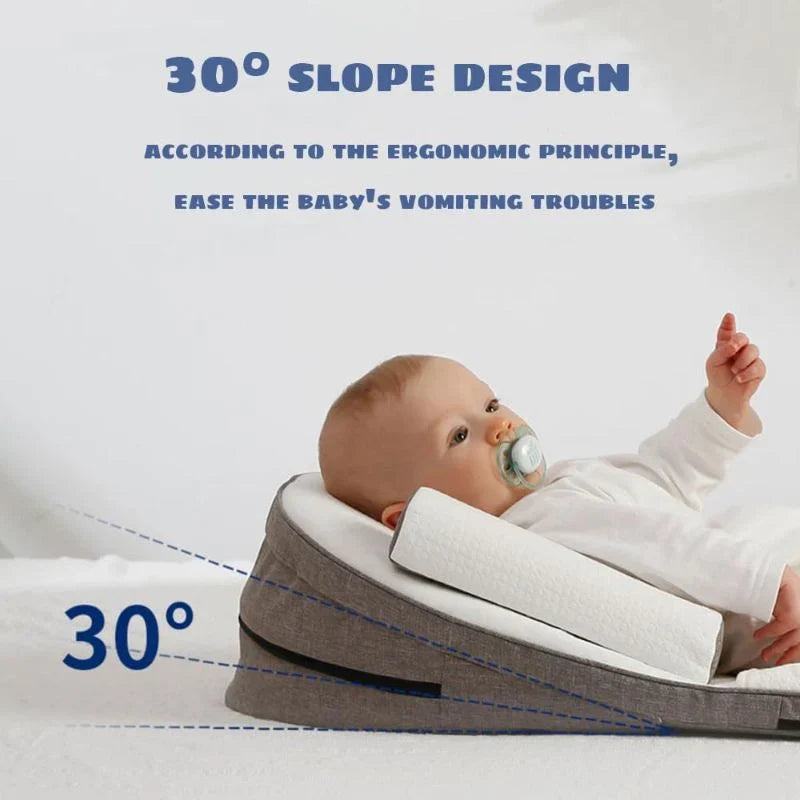 CozySlope | Baby Wedge Pillow – Anti-Reflux Side Sleeper Support Cushion for Newborns