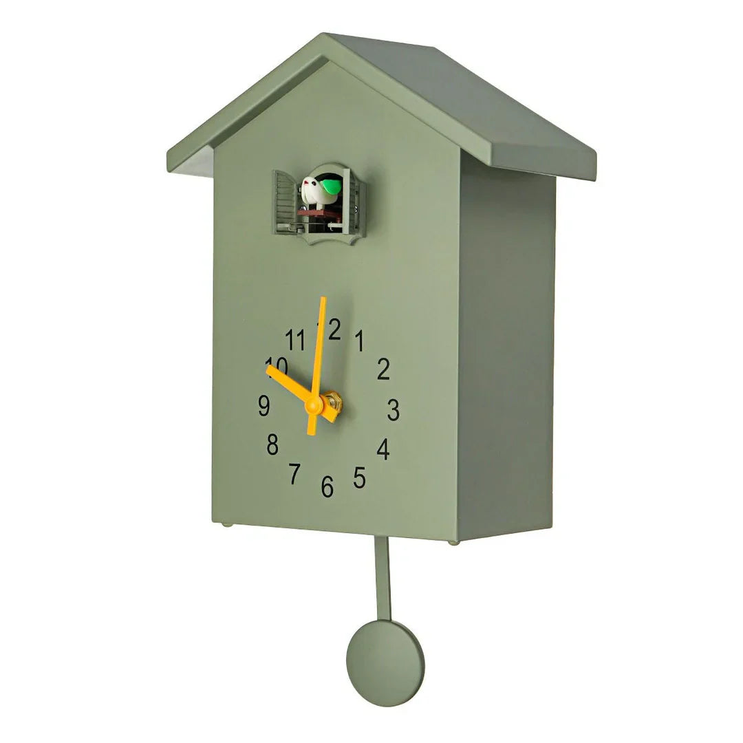 Modern Cuckoo Wall Clock – Elegant Minimalist Design with Hourly Cuckoo Sound